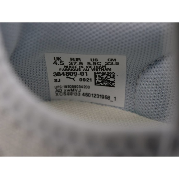 Puma Softride Sophia Shimer Kids 5.5C Slip On Sneakers Silver Mesh Running Shoes - Picture 9 of 10